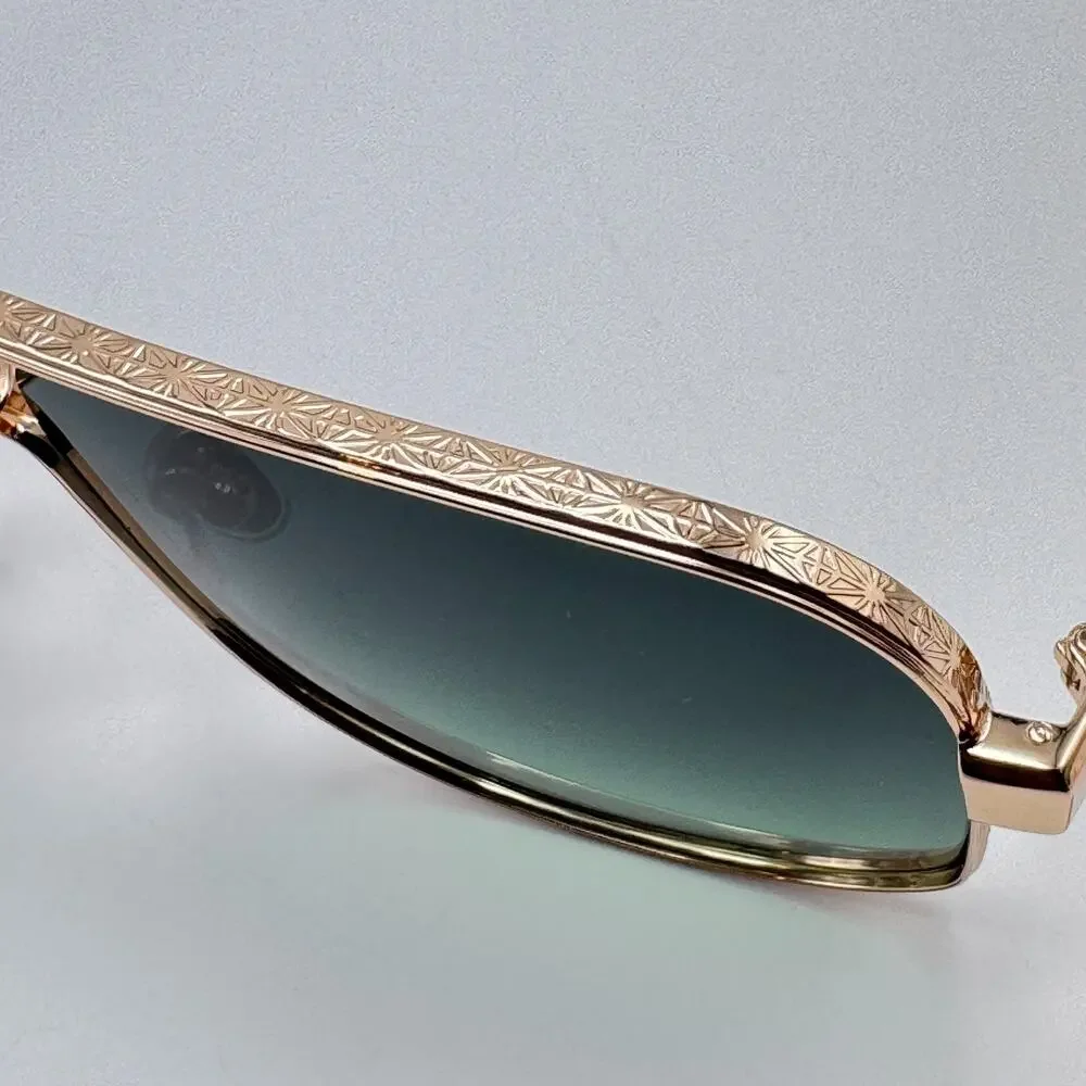 Vivienne Westwood Sunglasses Keith VW5101 400 Gold Aviator Green Gradient Lens